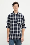 Armani Exchange koszula bawełniana męska kolor granatowy regular z kołnierzykiem klasycznym XM001149 AF16626