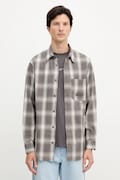 Armani Exchange koszula bawełniana męska kolor szary regular z kołnierzykiem klasycznym XM001149 AF16626