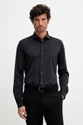 Сорочка Joop! колір чорний slim з італійським коміром 30048248