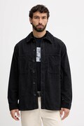 Вельветова сорочка Armani Exchange колір синій regular класичний комір XM001588 AF18825
