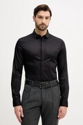 Сорочка Armani Exchange колір чорний slim класичний комір XM001867 AF10192