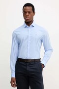 Košile Tommy Hilfiger pánská, modrá barva, slim, s italským límcem, MW0MW38347