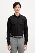 Srajca Tommy Hilfiger moška, črna barva, MW0MW38347