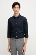 Tommy Hilfiger cămașă culoarea bleumarin, cu guler button-down, regular, MW0MW41059