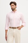 Сорочка Tommy Hilfiger колір рожевий slim комір button-down MW0MW40458