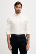 Košile Tommy Hilfiger pánská, béžová barva, regular, s límečkem button-down, MW0MW40469