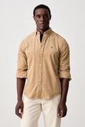 Tommy Hilfiger koszula męska sztruksowa beżowa gładka MW0MW40486