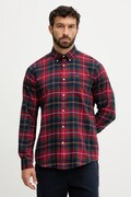 Barbour koszula bawełniana FORTROSE męska kolor bordowy regular z kołnierzykiem button-down MSH4991