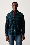 Barbour koszula męska bawełniana PORTDOWN granatowa w kratkę MSH5035