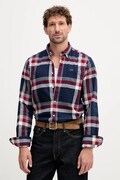 Barbour koszula bawełniana FOLLEY męska kolor granatowy regular z kołnierzykiem button-down MSH5364