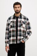Bavlněná košile Barbour GRASMOOR pánská, zelená barva, relaxed, s klasickým límcem, MSH5646