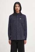 Fred Perry koszula bawełniana męska kolor granatowy regular z kołnierzykiem button-down M1737