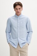 Βαμβακερό πουκάμισο Fred Perry ανδρικό, χρώμα: μπλε, M5516
