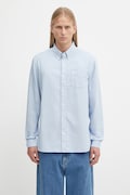 Fred Perry cotton shirt blue color regular M5516