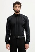 BOSS koszula bawełniana męska kolor czarny slim 50550662