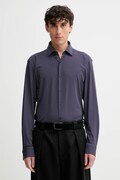 HUGO cămașă culoarea bleumarin, cu guler clasic, slim, 50550524