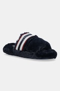 Tommy Hilfiger kapcie HILFIGER FUR SLIPPER kolor granatowy FW0FW08854