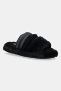 Tommy Hilfiger kapcie HILFIGER FUR SLIPPER kolor czarny FW0FW08854
