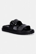 Tommy Hilfiger klapki damskie TH LIGHT DOUBLE STRAP SANDAL czarne FW0FW08953