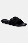Tommy Hilfiger klapki damskie TH BRAIDED POOL SLIDE czarne FW0FW09203