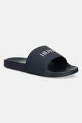 Шльопанці Tommy Hilfiger TH PRINT TUMBLE POOL SLIDE колір синій FM0FM05505
