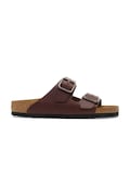 Birkenstock bőr papucs Arizona Vintage Wood Wire Buckle barna, 1030702