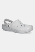 Crocs papuci de casă Classic Lined Clog culoarea gri, 203591