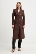 Elisabetta Franchi płaszcz kolor brązowy CP01056E2
