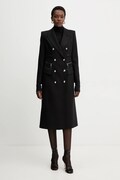 Elisabetta Franchi płaszcz kolor czarny CP01056E2