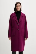 United Colors of Benetton palton de lână culoarea violet, 28F7DN082