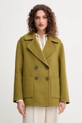 Vuneni kaput United Colors of Benetton boja: zelena, 28F7DN083