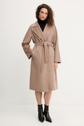 Weekend Max Mara palton de lână RESINA culoarea maro, de tranziție, oversize, 2525016031600