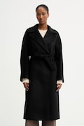 Weekend Max Mara palton de lână RESINA culoarea negru, de tranziție, oversize, 2525016031600