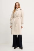 Vlněný kabát Weekend Max Mara RESINA béžová barva, 2525016102600