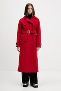 HUGO palton din lână culoarea roșu, 50547616