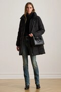 Plašč Lauren Ralph Lauren črna barva, 297P04126