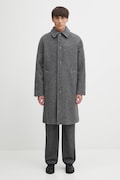 A.P.C. płaszcz wełniany manteau gaston kolor szary WVBEH.H01516