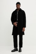 A.P.C. palton de lână manteau gaston culoarea negru, WVBEH.H01516
