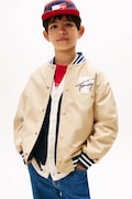 Tommy Hilfiger kurtka bomber dwustronna dziecięca kolor beżowy KB0KB09740