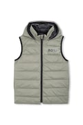BOSS gilet da bambino colore verde J52395