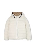 BOSS kurtka puchowa dwustronna dziecięca kolor beżowy J52398