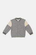 Детски суичър United Colors of Benetton в сиво с изчистен дизайн 32N4G503Z