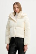 Zamatová bunda Elisabetta Franchi béžová farba, zimná, PI82D56E2