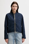 Bomber bunda Tommy Hilfiger tmavomodrá barva, přechodná, oversize, WW0WW45619