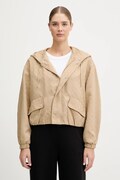 Guess kurtka PEONY kolor beżowy przejściowa V5YL02 WH492