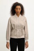 Яке бомбър Guess AOP в бежово преходен модел с уголемена кройка V5YL11 WHFU0