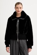 Pinko geacă culoarea negru, de tranzitie, oversize, 105399 A2PI
