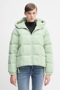Пухова куртка United Colors of Benetton колір зелений зимова oversize 22T6DN086
