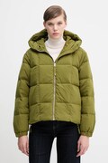Пухова куртка United Colors of Benetton колір зелений зимова oversize 22T6DN086