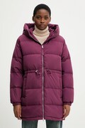 Pernata jakna United Colors of Benetton boja: ljubičasta, za zimu, oversize, 22T6DN087